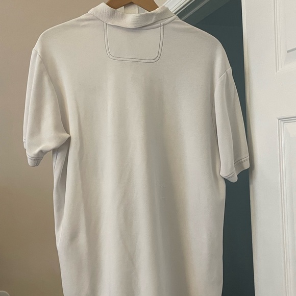 Tommy Bahama Men’s Polo Shirt. Size is Large. Color is White. - Picture 2 of 5